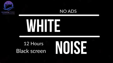 White Noise Black Screen Sleep Study Relax White Noise For Babies