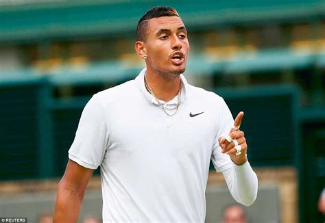 Nick Kyrgios Warned By Wimbledon Umpire For Slamming His Racket On