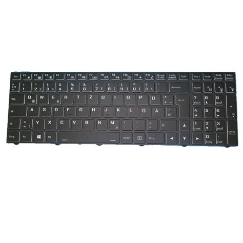 Laptop keyboard For tuxedo BOOK BC1710 With Frame Black German GR With Backlit - Linda parts