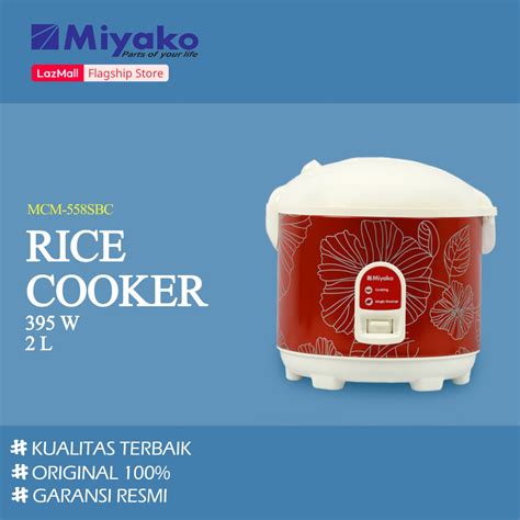 Miyako Rice Cooker Anti Lengket Panci Nanoal L Mcm Sbc