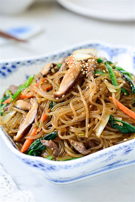 Japchae Stir Fried Glass Noodles Recipe Korean Bapsang Artofit