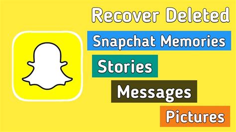 How To Recover Deleted Snapchat Memories Messages Stories And Pictures