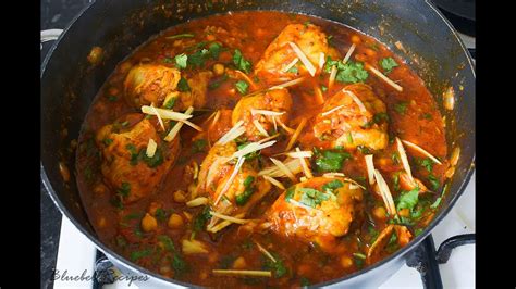 Murgh Cholay Chicken And Chickpea Curry Youtube