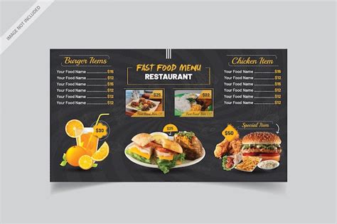 Premium Vector | Menu board design templates