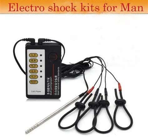 Electric Shock Sex Toys Kits Electro Shock Penis Ring Cock Ringelectrical Urethral Sounds