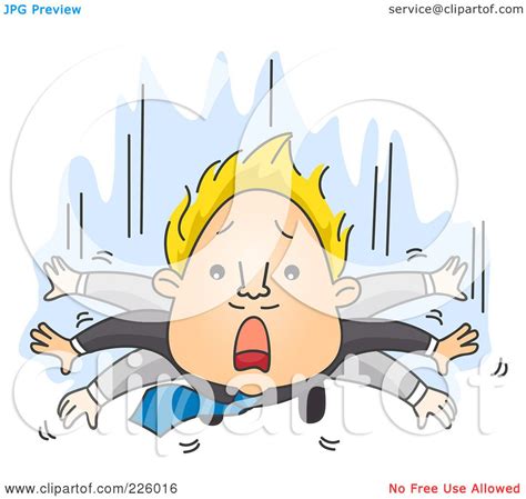 Royalty Free Rf Clipart Illustration Of A Businessman Flapping His