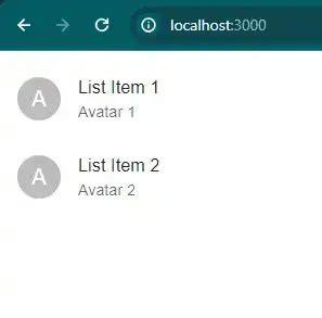 How To Make Mui List Item With Avatar In React Js AGuideHub