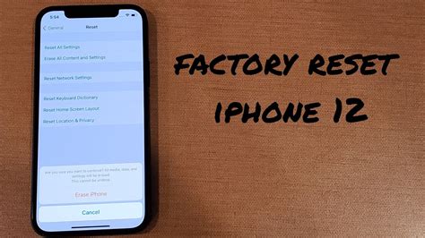 How To Factory Reset Iphone Mini Pro Pro Max Youtube