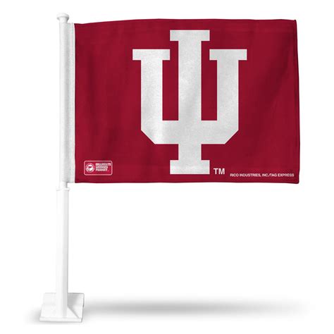 Ncaa Indiana Hoosiers Double Sided Car Flag 16 X 19 Strong Pole