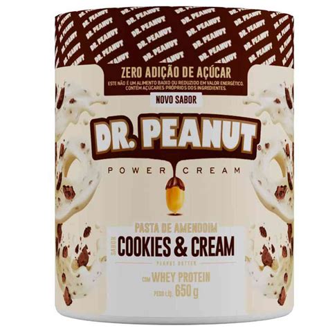 Pasta De Amendoim Dr Peanut Sabor Cookies Cream 650g Bemol Farma