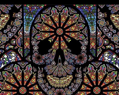 Skull Stained Glass