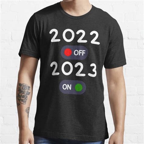 "HNY 2023,Happy New Year 2023 :on/off Funny meme" T-shirt for Sale by ...