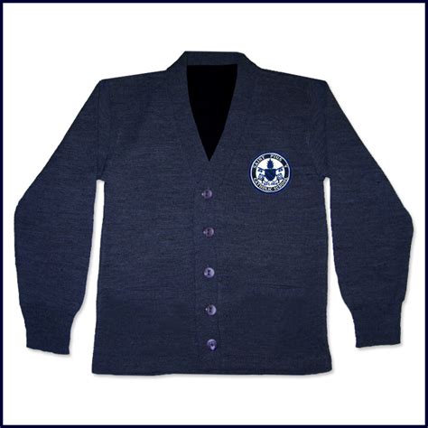 Vicki Marsha Uniforms Cardigan Sweater with School Emblem ...