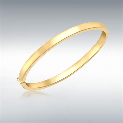 18ct Yellow Gold 5mm Bangle 18 Ct Gold Bangles Ibb London