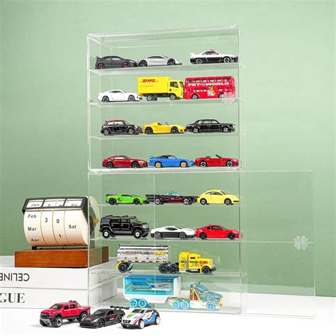 Amazon Yyds Display Case Compatible With Hot Wheels Match Box Scale Modle Cars Storage