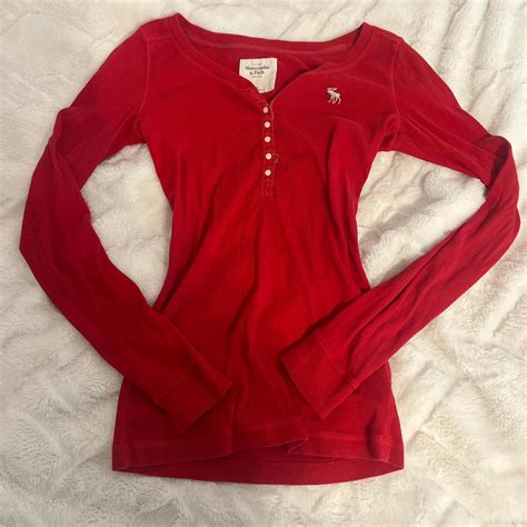 Vintage Abercrombie And Fitch Long Sleeve Henley Depop