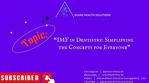 Imf In Dentistry Simplifying The Concepts For Everyone” Youtube