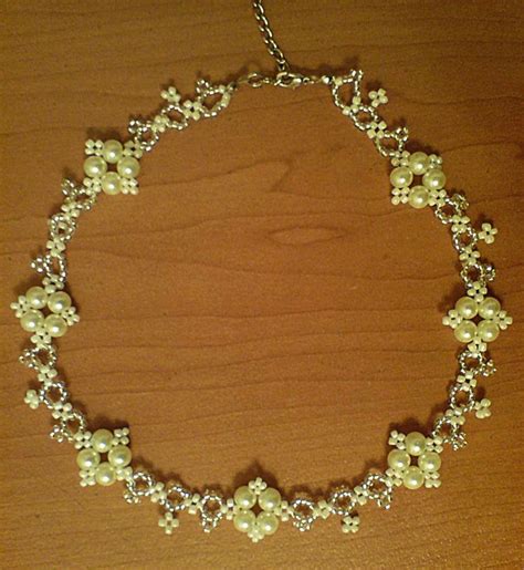 Free Pattern For Pretty Beaded Necklace Ivona Beads Magic Necklace Patterns Beaded Jewelry