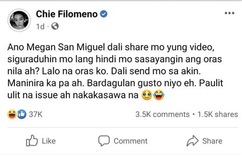 Chie Filomeno On Alleged Sex Video Scandal PEP Ph