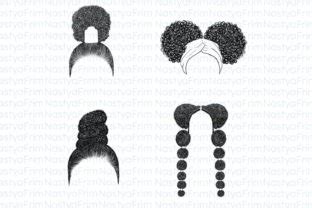 Procreate Afro Hair Stamps Set Graphic By Nastyafrim Creative