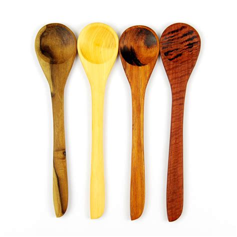 Round Stirring Wood Spoons Notts Timber Design