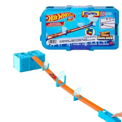 Купити Трек Хот Вілс Льодова траса Hot Wheels Track Builder Ice Crash HNJ HKX Mattel ціна