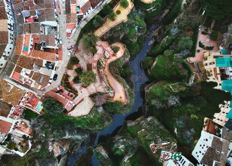 Aerial Photo Ronda City Malaga Costa Del Sol Spain Stock Photo