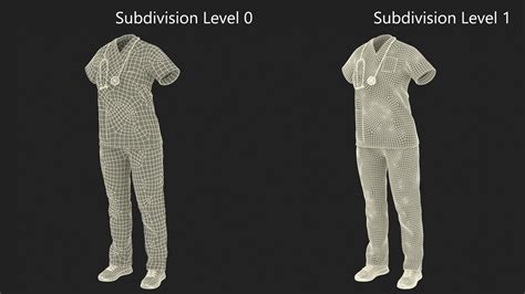 Medical Nurse Clothes Model - TurboSquid 2169186