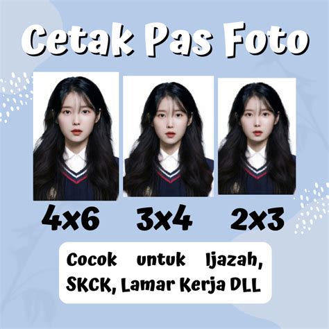 Jual Cetak Pas Foto Ukuran X X X Shopee Indonesia