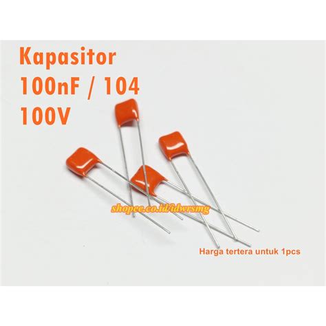 Jual Kapasitor Metallized Polyester Film Capacitor Nf V