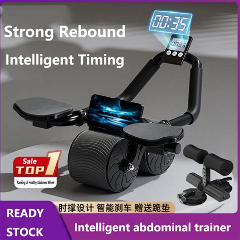 Abdominal Muscle Trainer Home Automatic Rebound Contraction Roll