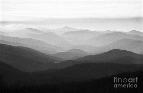 Blue Ridge In Black And White Photograph By Thomas R Fletcher