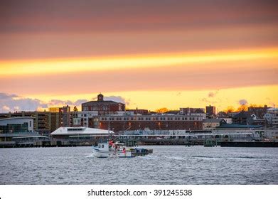 Portland Maine Harbor Sunset Stock Photo 391245538 | Shutterstock