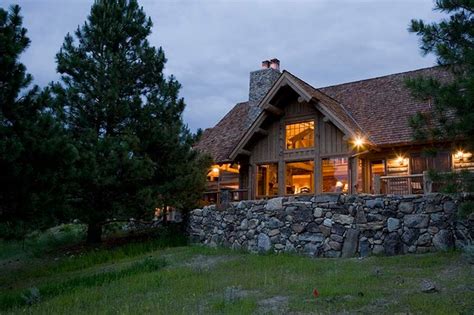 Rocky Mountain Log Homes - Hybrid Log Home Exterior - Rustic - Exterior ...