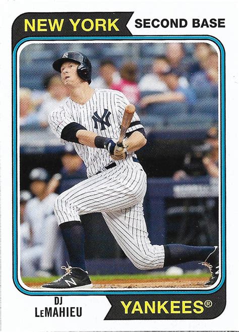 DJ LeMahieu 2020 Topps Archives 29 New York Yankees Baseball Card