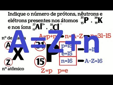 O Numero De Protons É O Mesmo De Eletrons - Ciências 9º ano - Encontrando o número de prótons, nêutrons e elétrons ...