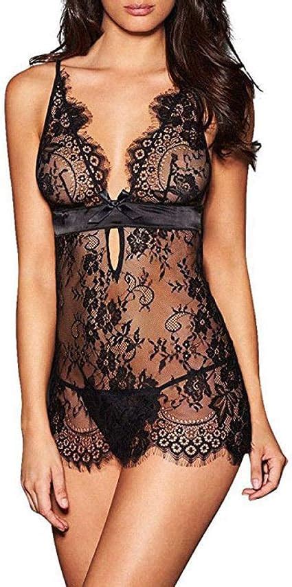 XQTX Sexy Damen Reizwäsche Frauen Transparente Spitze Dessous Sexy G