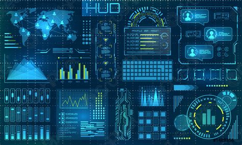 Futuristic Hud Design Elements Infographic Or Technology Interface For