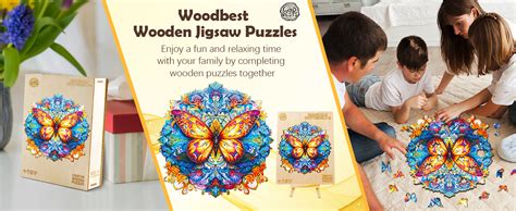 Amazon Woodbests Wooden Puzzle For Adults Mandala Butterfly