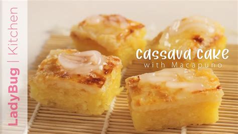 Cassava Cake Recipe With Macapuno Homemade Cooking Recipe Youtube