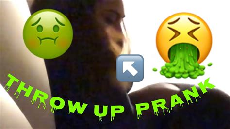 Throw Up Prank On Gf She Threw Up 🤮 Youtube