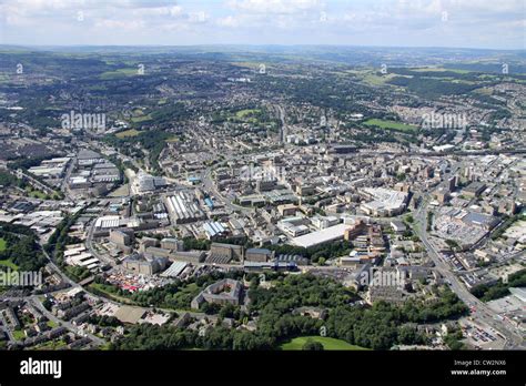 Aerial View Of Huddersfield Town Centre Stock Photo 49848238 Alamy