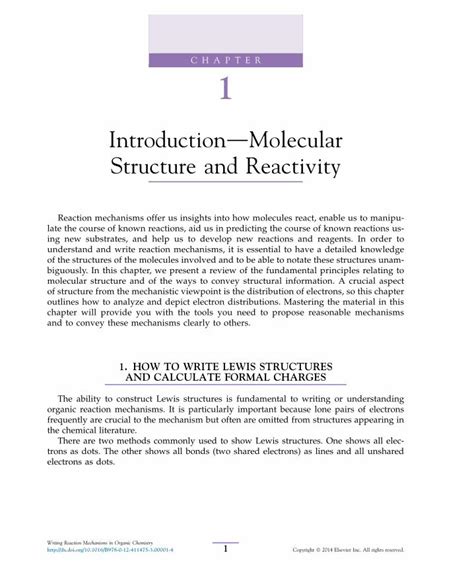 Pdf Writing Reaction Mechanisms In Organic Chemistry Introduction