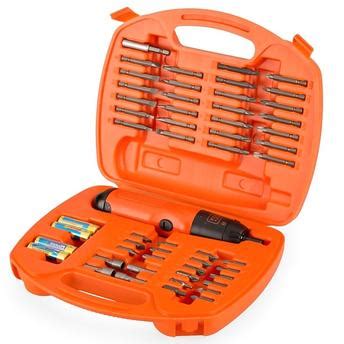 Buy Black+Decker Cordless Screwdriver + Screwdriver Set (Pack of 54) Online in Dubai & the UAE|ACE