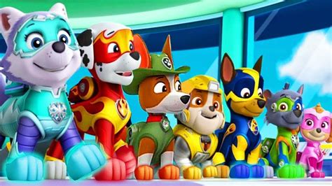 Paw Patrol Mission Paw Mighty Pups Rescue Team Rubble Skye Training Day Ep 21 Youtube