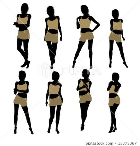 Woman Lingerie Silhouette 插圖素材 15375367 PIXTA圖庫