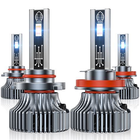 NEXPOW 9005 H11 LED Headlight Bulbs Combo 16000 LM Super Bright 6000K