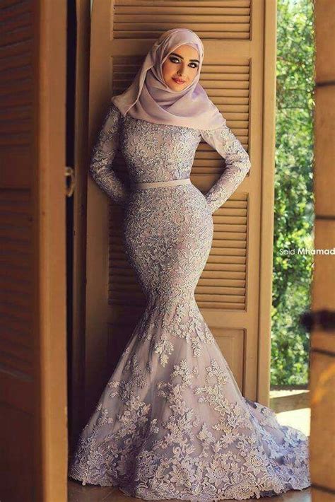 27 Beautiful Engagement Dresses For Hijabis Muslim Evening Dresses Wedding Dresses Lace