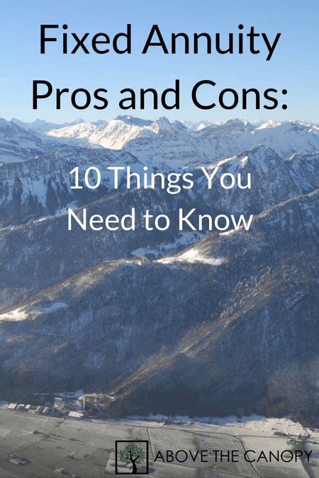 Fixed Annuity Pros and Cons: 10 Things You Need to Know | Annuity, Life ...