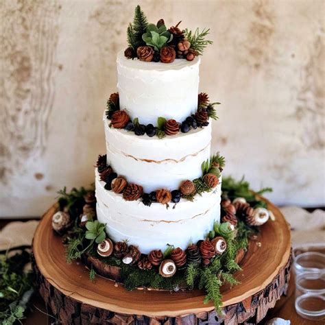 Naked And Semi Naked Wedding Cake Ideas To Steal